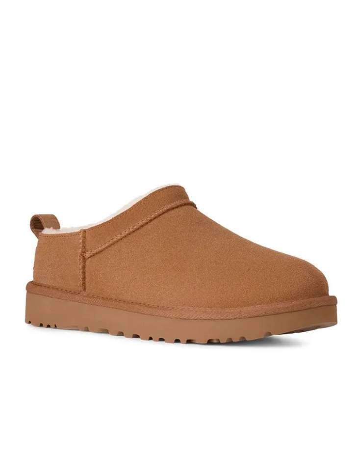 Жіночі UGG Мікро Помаранчеві Замшеві Classic Micro Boot Chectnut Suede — фото 2
