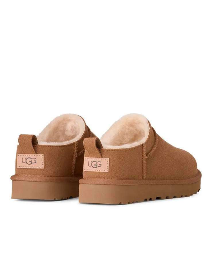 Жіночі UGG Мікро Помаранчеві Замшеві Classic Micro Boot Chectnut Suede — фото 3