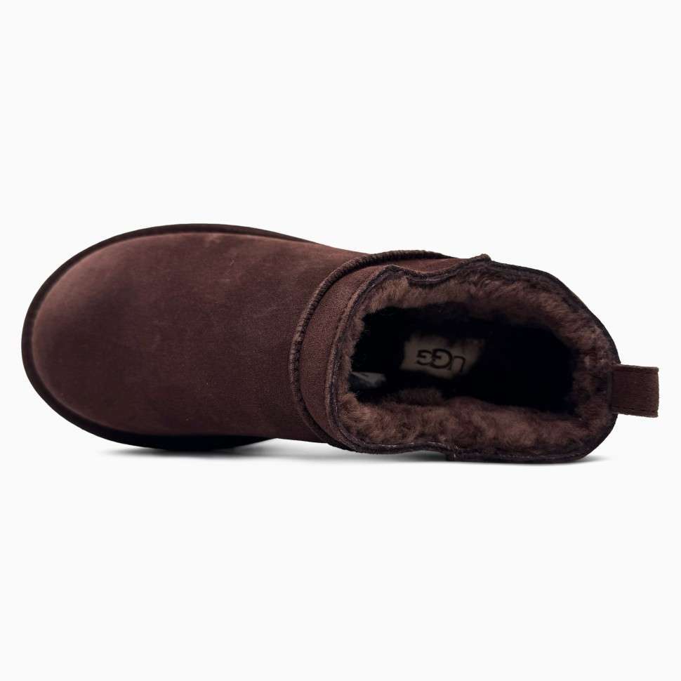 Жіночі UGG Мікро Коричневі Замшеві Classic Micro Boot Chectnut Brown Chocolate — фото 3