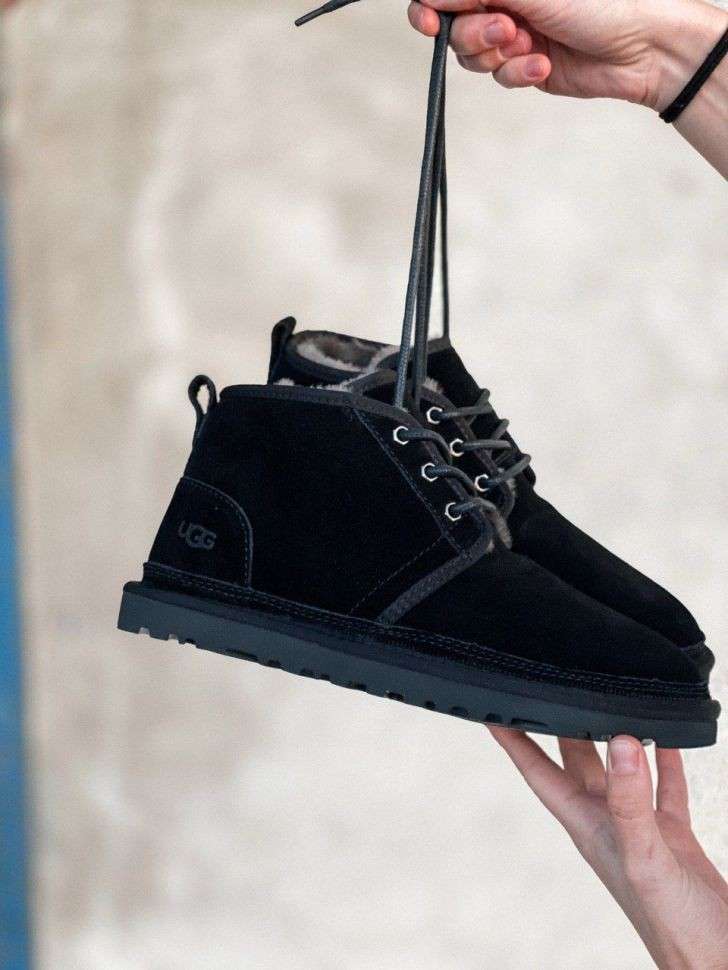 Жіночі UGG Ньюмел Чоботи Чорні Замша Замш Neumel Black Sude — фото 12