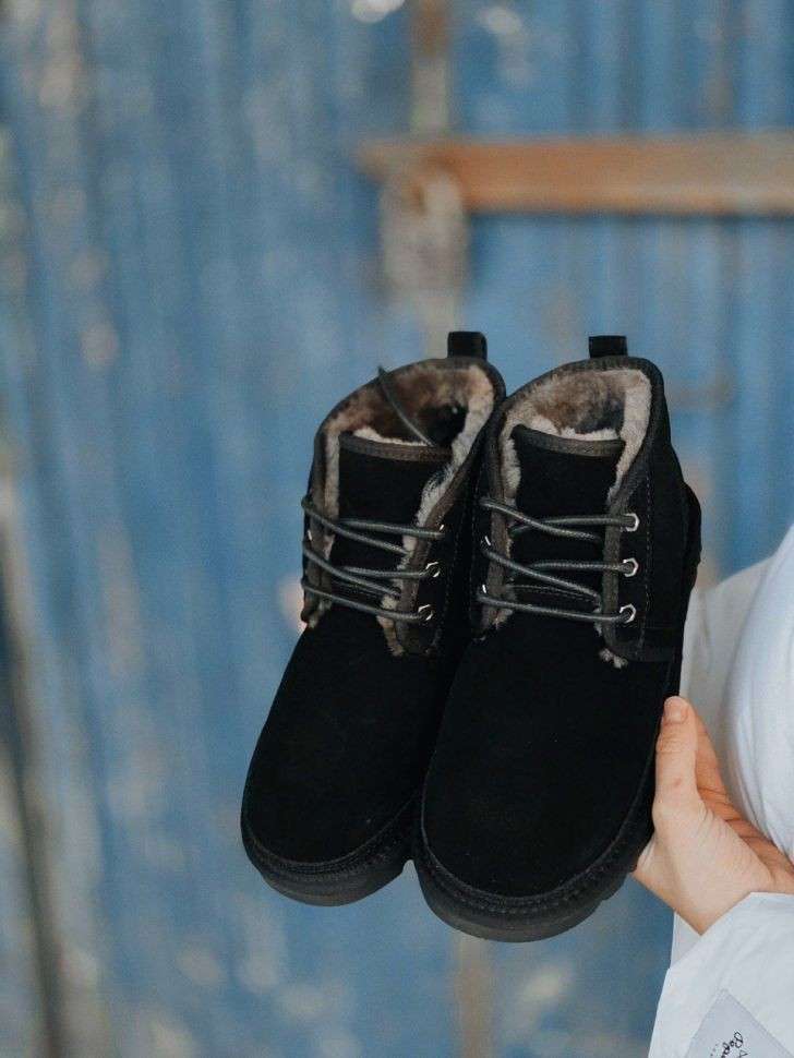 Жіночі UGG Ньюмел Чоботи Чорні Замша Замш Neumel Black Sude — фото 14