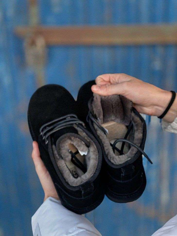 Жіночі UGG Ньюмел Чоботи Чорні Замша Замш Neumel Black Sude — фото 10
