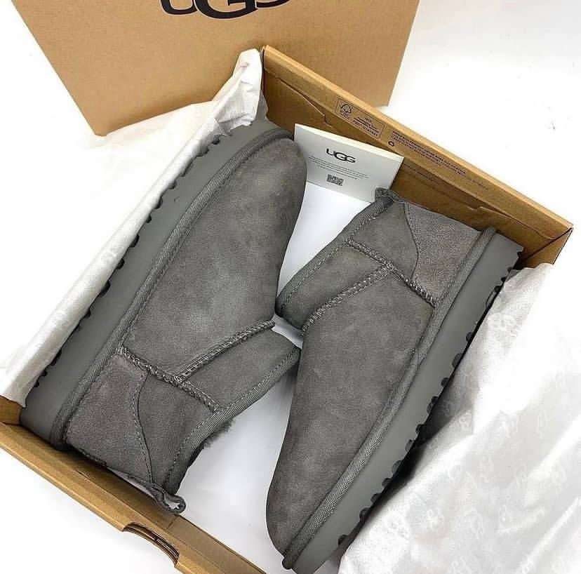 Жіночі UGG Ультра Міні Сірі Замшеві Classic Ultra Mini Grey Suede — фото 8