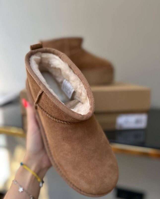 Жіночі UGG Ультра Міні Платформа Помаранчеві Classic Ultra Mini Platform Chestnut Suede — фото 8