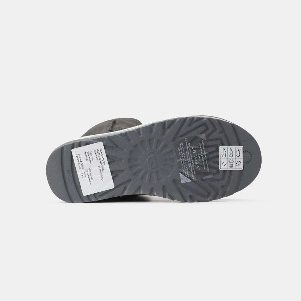 Жіночі UGG Міні Сірі Замша Металлік Classic Mini Grey Chromium — фото 6