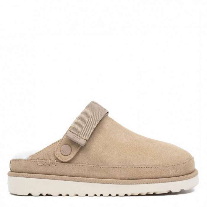 Жіночі UGG Шльопанці Сандалі Бежеві Замшеві Goldenstar Clog Sand