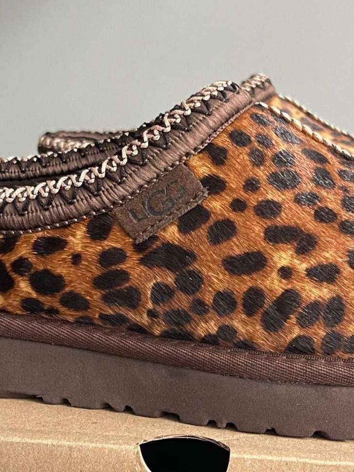 Жіночі UGG Тасман Сліппер Ультра Міні Леопардові Шльопанці Tasman Caspian Burnt Cedar — фото 9