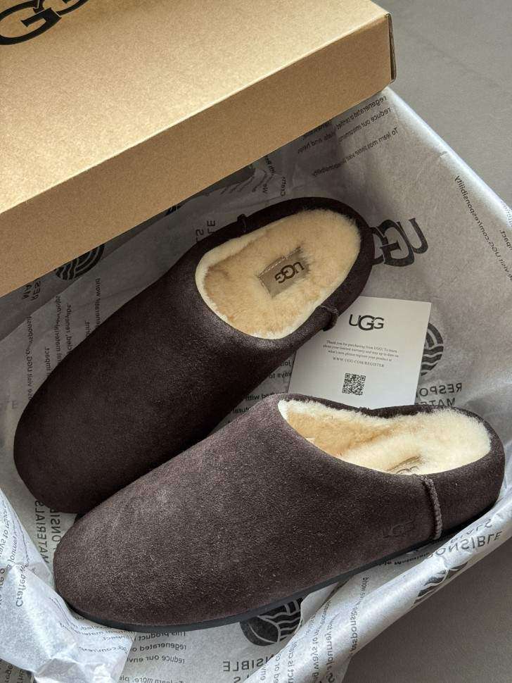 Жіночі UGG Шльопанці Коричневі Замшеві Elea Slip-On Cocoa Brown Chocolate — фото 12