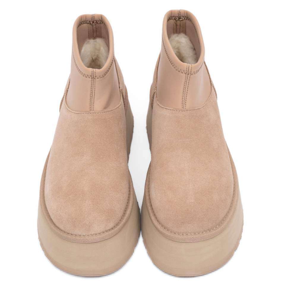 Жіночі UGG Платформа Міні Діппер Бежеві Platform Classic Mini Dipper Beige Sand — фото 5