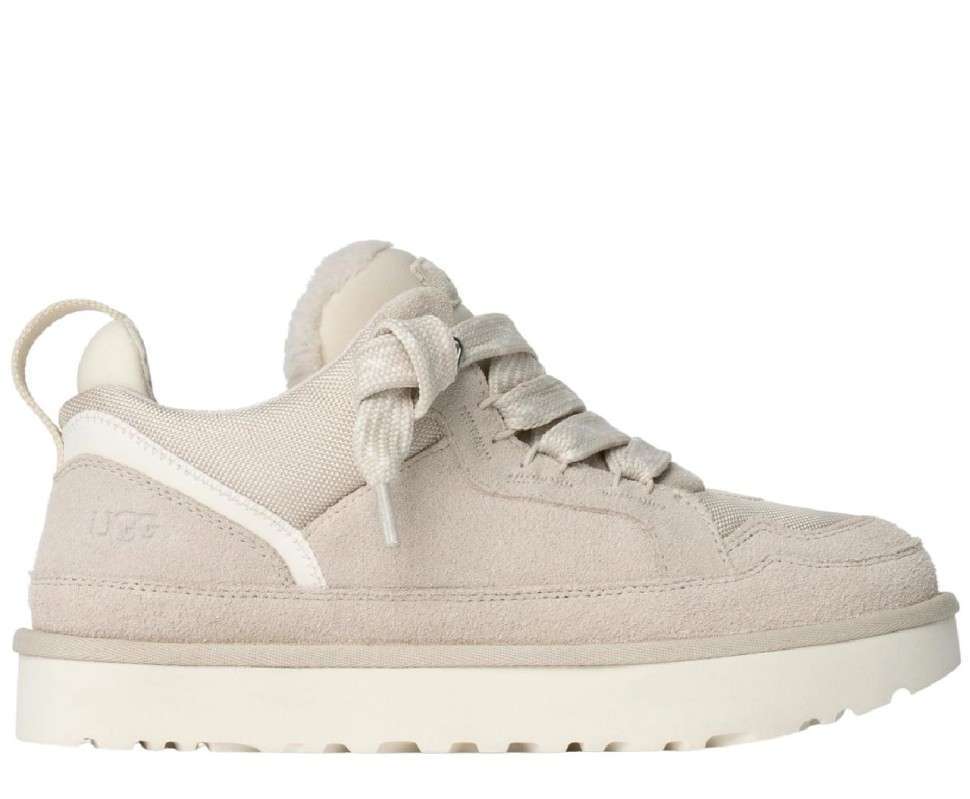 Жіночі UGG кросівки Зимові Замшеві Світло Сірі Lowmel Sneaker Ceramic