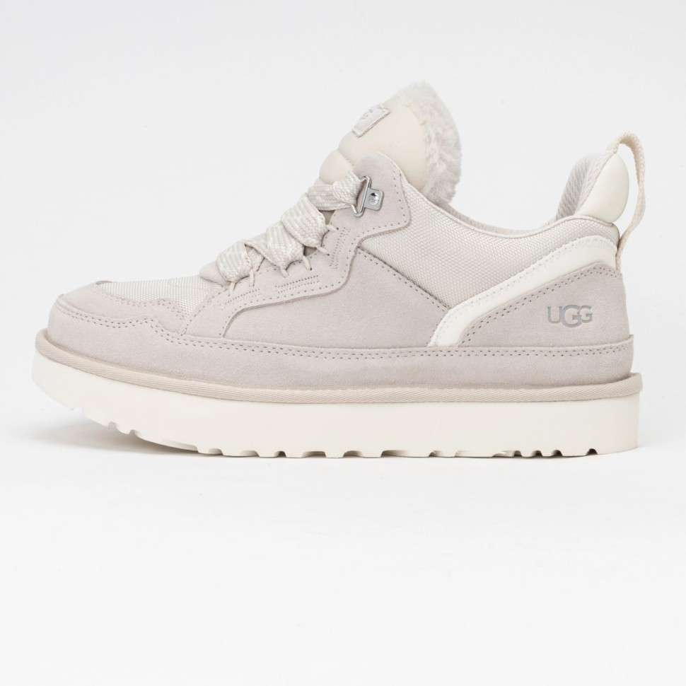 Жіночі UGG кросівки Зимові Замшеві Світло Сірі Lowmel Sneaker Ceramic — фото 12