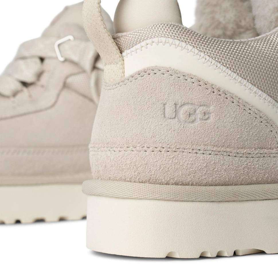 Жіночі UGG кросівки Зимові Замшеві Світло Сірі Lowmel Sneaker Ceramic — фото 3
