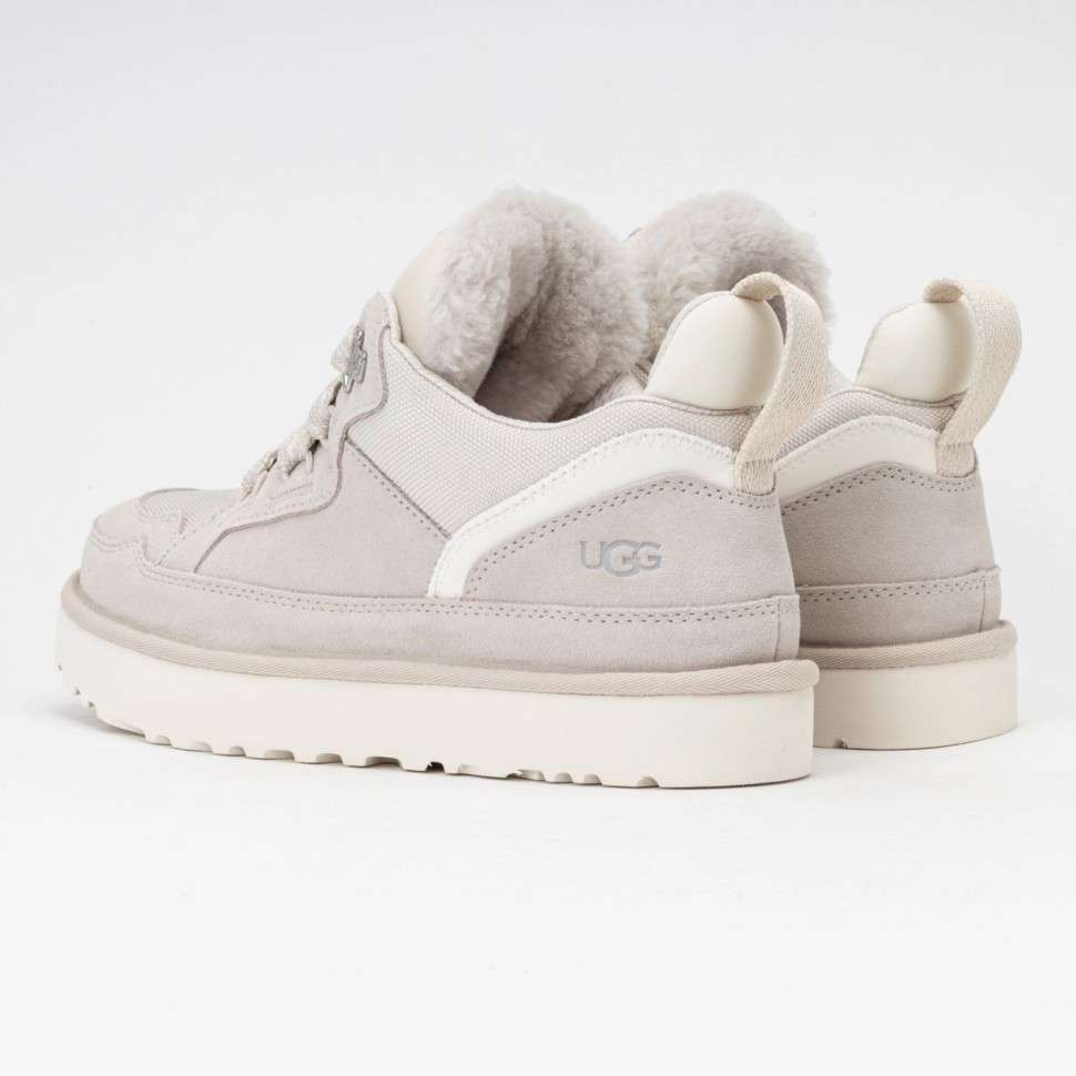 Жіночі UGG кросівки Зимові Замшеві Світло Сірі Lowmel Sneaker Ceramic — фото 10