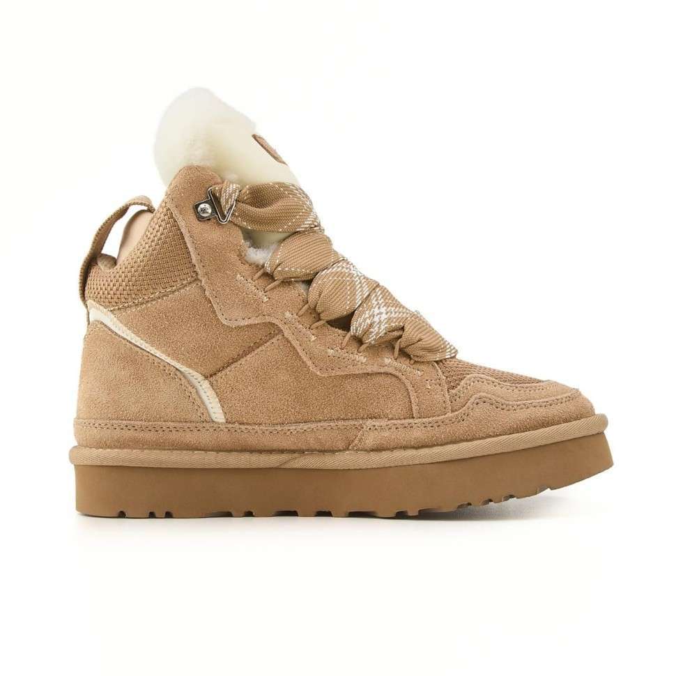 Жіночі UGG Кросівки Зимові Високі Замшеві Бежеві Lowmel Sneaker high Beige