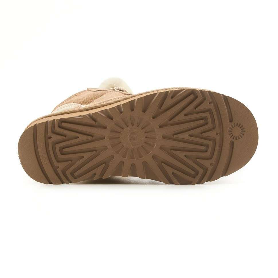 Жіночі UGG Кросівки Зимові Високі Замшеві Бежеві Lowmel Sneaker high Beige — фото 2