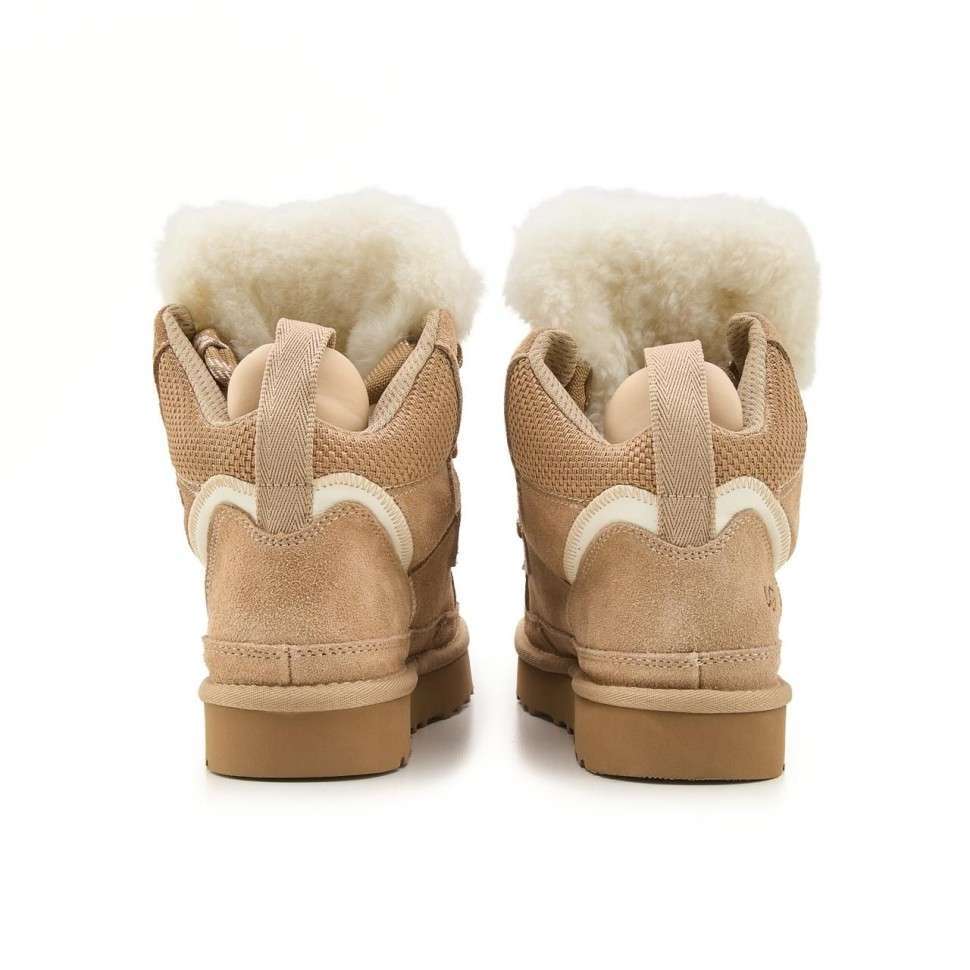 Жіночі UGG Кросівки Зимові Високі Замшеві Бежеві Lowmel Sneaker high Beige — фото 4