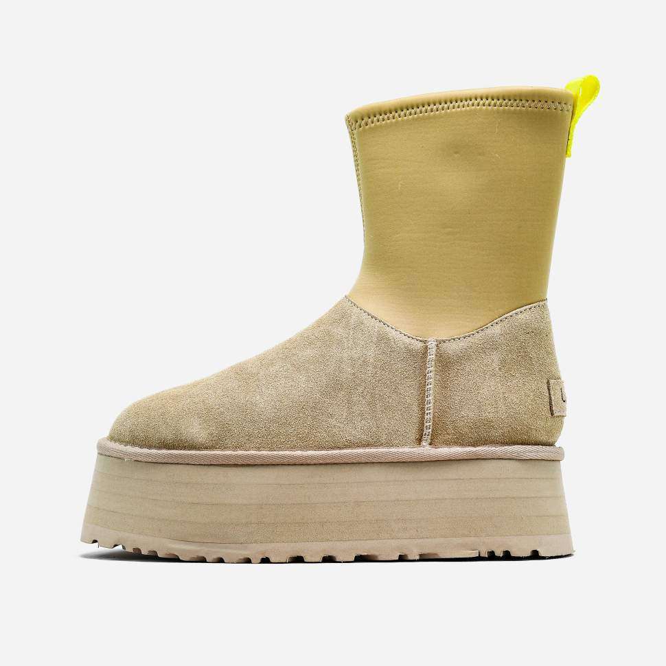 Жіночі UGG Платформа Діппер Бежеві Platform Classic Dipper Sand Boots — фото 4