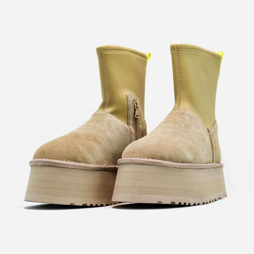Жіночі UGG Платформа Діппер Бежеві Platform Classic Dipper Sand Boots — фото 6