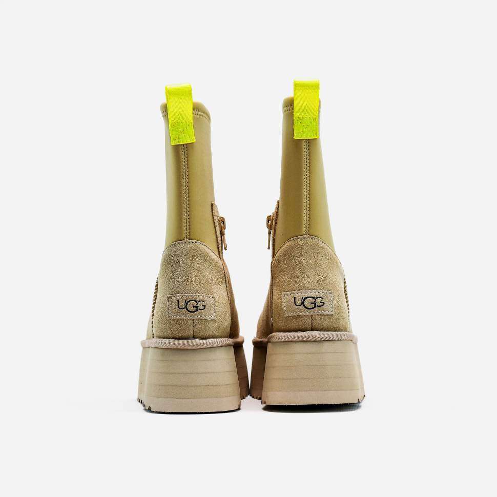Жіночі UGG Платформа Діппер Бежеві Platform Classic Dipper Sand Boots — фото 7