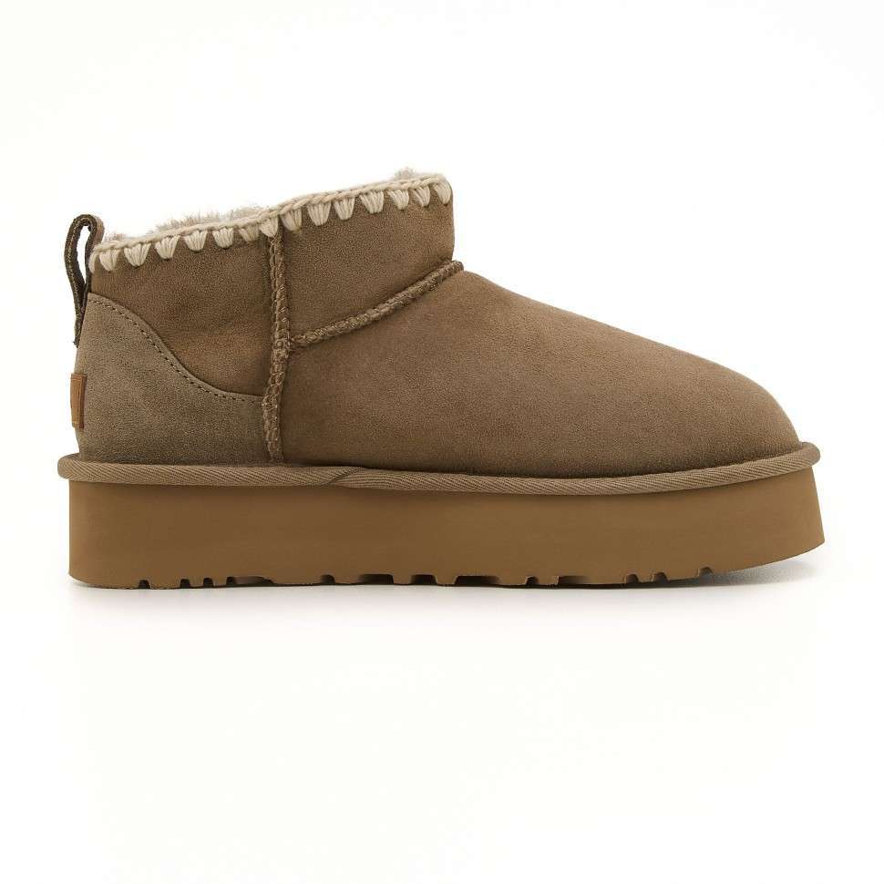 Жіночі UGG Сліппер Ультра Міні Платформа Світло Коричневі Хакі Eskimo Light Brown — фото 2