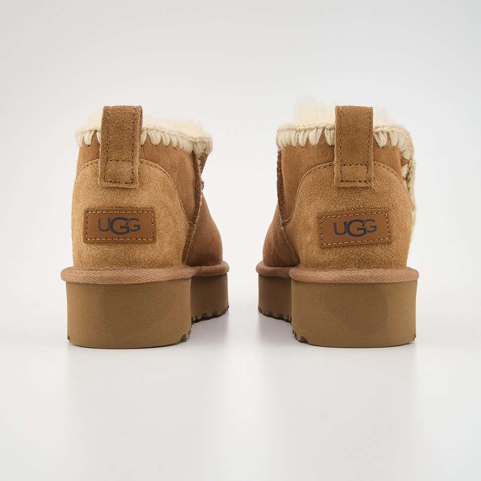 Жіночі UGG Сліппер Ультра Міні Платформа Коричневі Хакі Eskimo Chestnut — фото 4