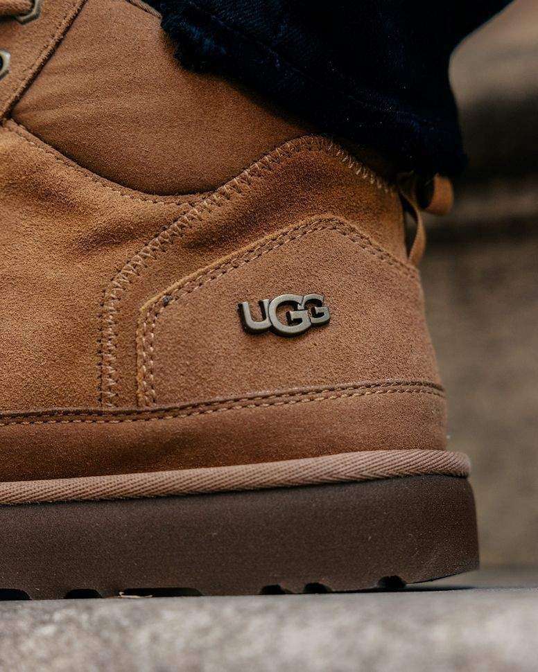 Чоловічі UGG Кросівки Зимові Замшеві Помаранчеві Highland Hi Heritage Chestnut — фото 13