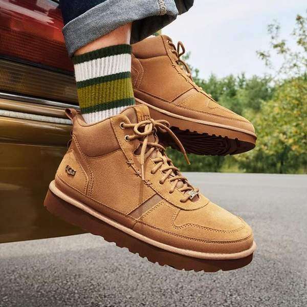 Чоловічі UGG Кросівки Зимові Замшеві Помаранчеві Highland Hi Heritage Chestnut — фото 10