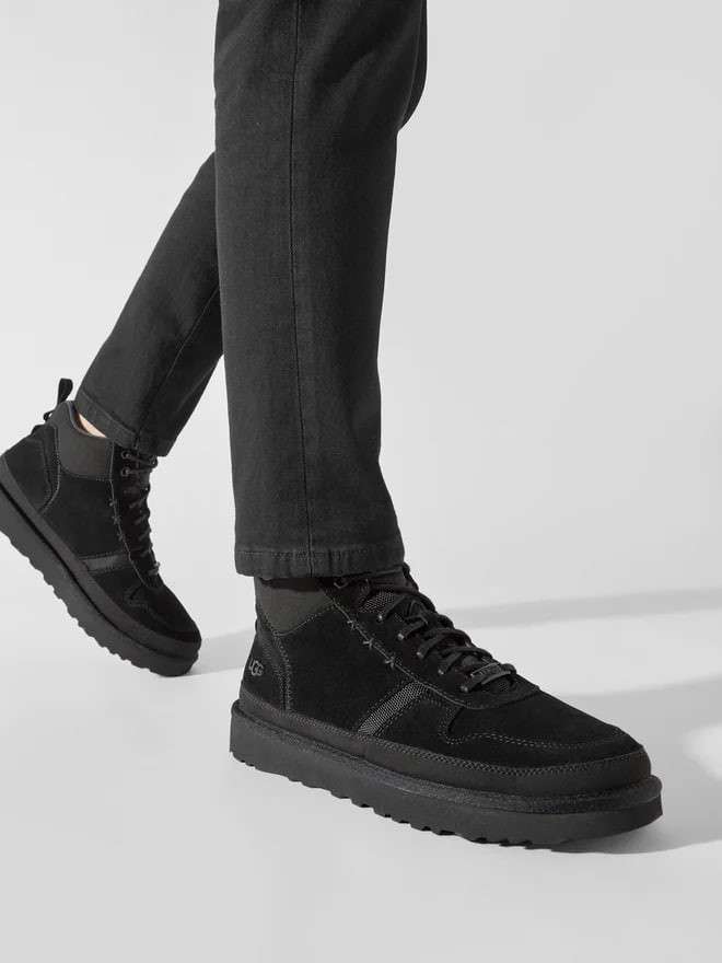 Чоловічі UGG Кросівки Зимові Замшеві Чорні Highland Hi Heritage Black — фото 3