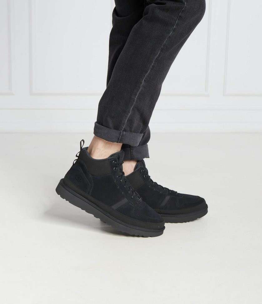 Чоловічі UGG Кросівки Зимові Замшеві Чорні Highland Hi Heritage Black — фото 4