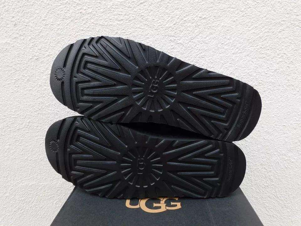 Чоловічі UGG Кросівки Зимові Замшеві Чорні Highland Hi Heritage Black — фото 5