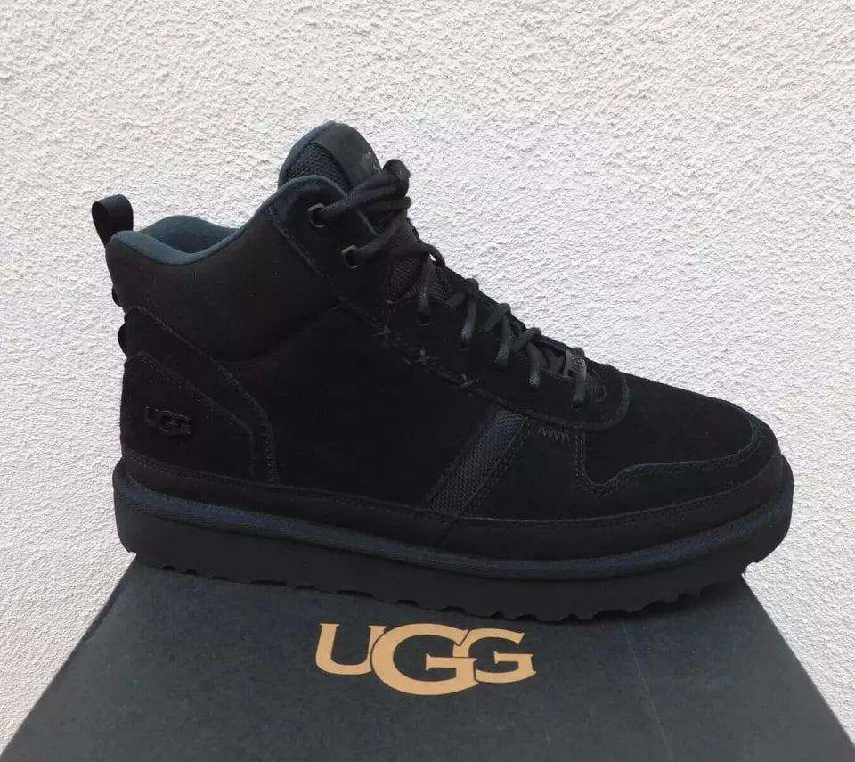 Чоловічі UGG Кросівки Зимові Замшеві Чорні Highland Hi Heritage Black — фото 7