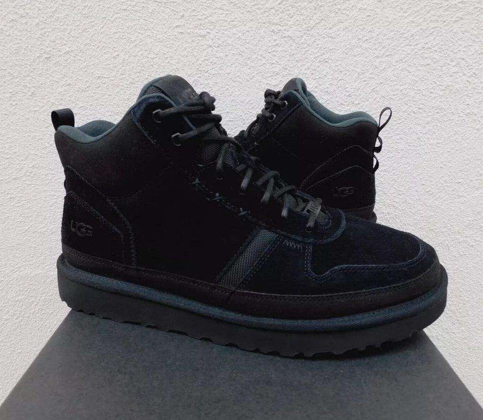 Чоловічі UGG Кросівки Зимові Замшеві Чорні Highland Hi Heritage Black — фото 8