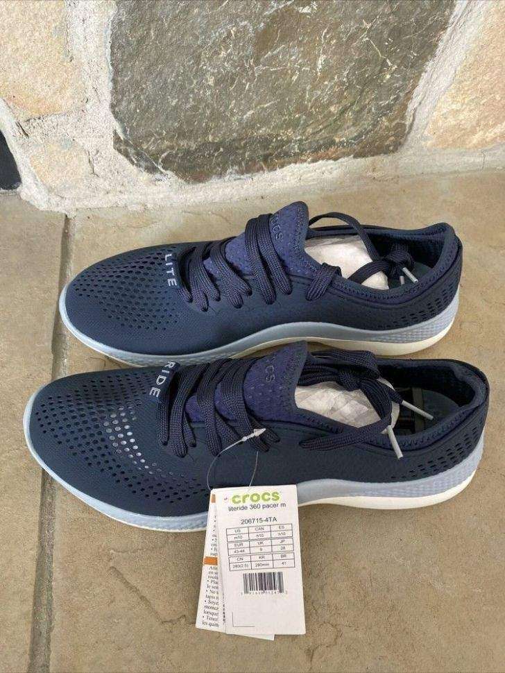 Чоловічі Crocs Кросівки Пейсер 360 Наві Literide Pacer Navy / Blue Grey — фото 8