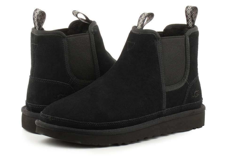 Чоловічі UGG Чоботи Зимові Челсі Замшеві Чорні M Neumel Chelsea Black — фото 2