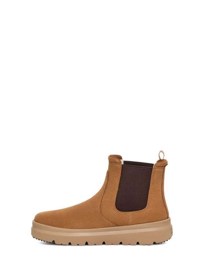 Чоловічі UGG Чоботи Зимові Замшеві Челсі Коричневі Men's Burleigh Chelsea Fashion Boots Chestnut — фото 2