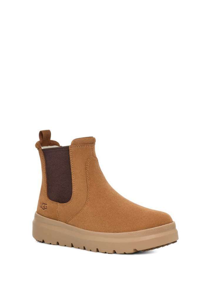 Чоловічі UGG Чоботи Зимові Замшеві Челсі Коричневі Men's Burleigh Chelsea Fashion Boots Chestnut — фото 3