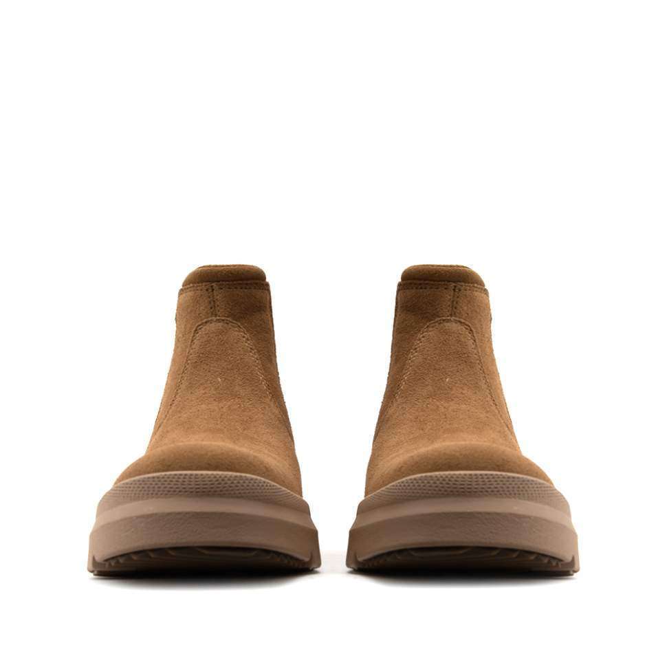 Чоловічі UGG Чоботи Зимові Замшеві Челсі Коричневі Men's Burleigh Chelsea Fashion Boots Chestnut — фото 5