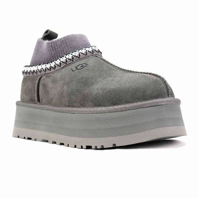 Жіночі UGG Тазз Вязані Сліппер Сірі Ультра Міні Платформа Чорні Tazz Platform Grey — фото 2
