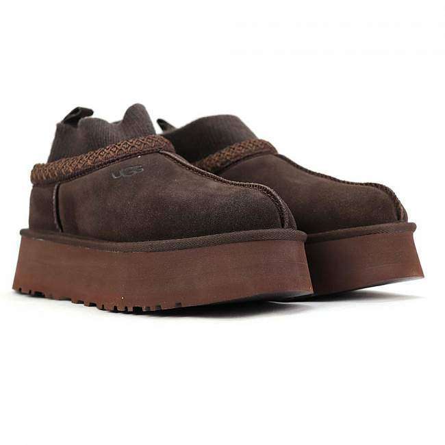 Жіночі UGG Тазз Вязані Сліппер Ультра Міні Платформа Коричневі Tazz Platform Knit Chocolate — фото 3