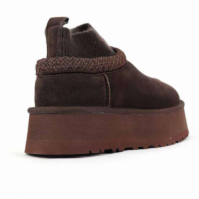 Жіночі UGG Тазз Вязані Сліппер Ультра Міні Платформа Коричневі Tazz Platform Knit Chocolate — фото 4