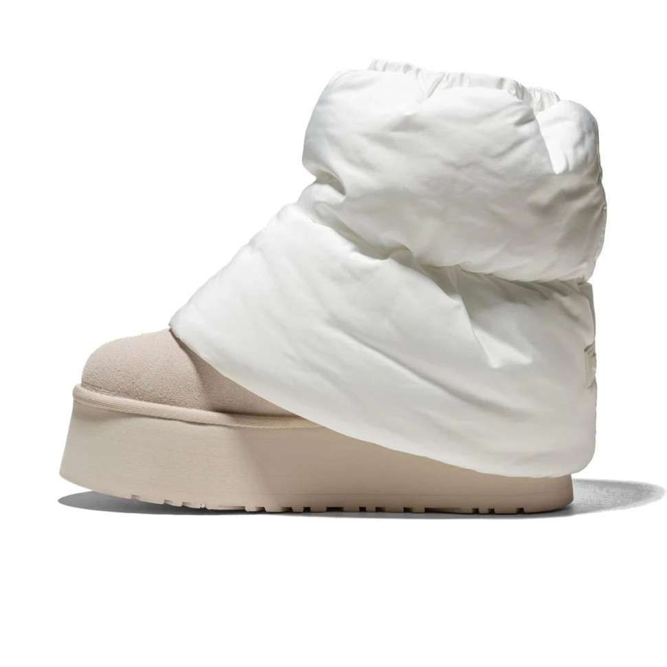 Жіночі UGG Платформа Міні Діппер Бежеві Platform Classic Mini Dipper PUFFER Beige Sand — фото 3