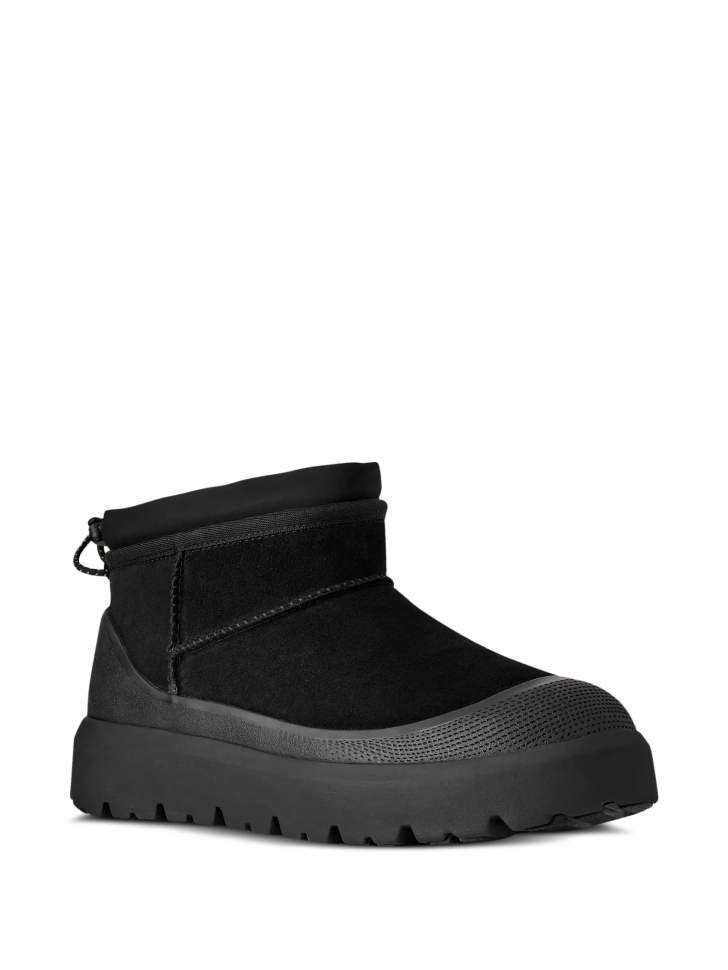 Жіночі UGG Ультра Міні Гібрід Чорні Замшеві Classic Ultra Mini Weather Hybrid — фото 2