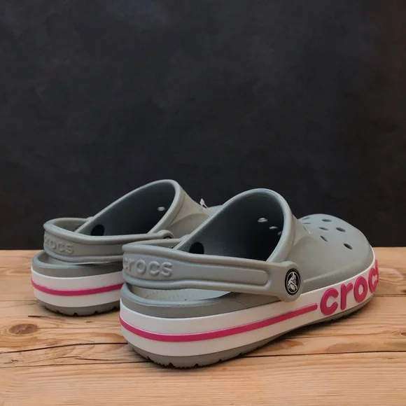 Жіночі Crocs Bayaband Clog Light Grey/Candy Pink — фото 12