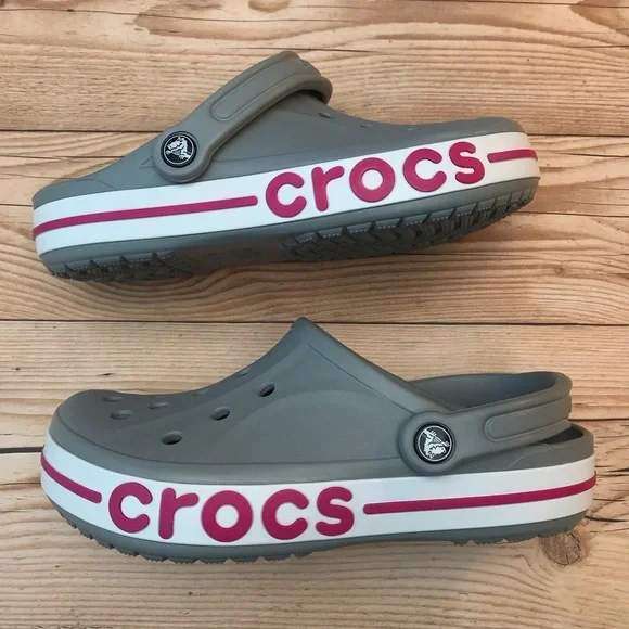 Жіночі Crocs Bayaband Clog Light Grey/Candy Pink — фото 4