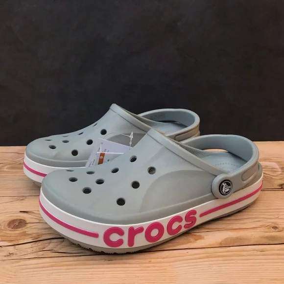 Жіночі Crocs Bayaband Clog Light Grey/Candy Pink — фото 5