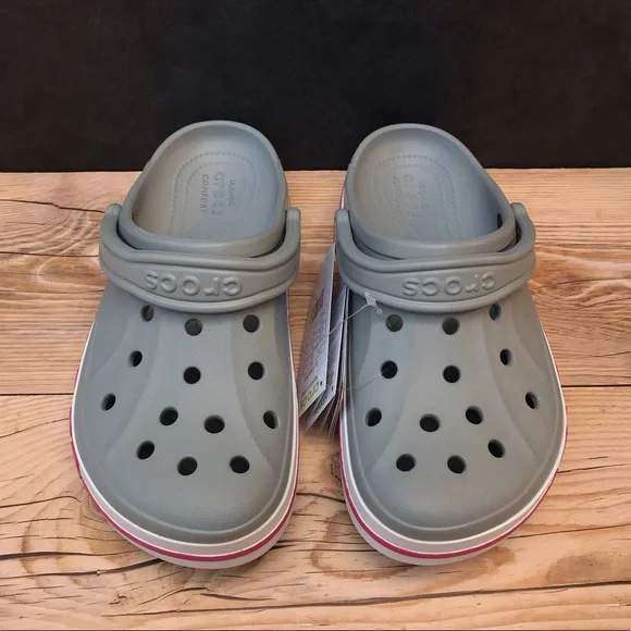Жіночі Crocs Bayaband Clog Light Grey/Candy Pink — фото 6