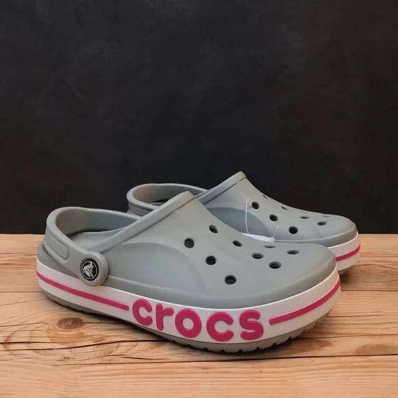 Жіночі Crocs Bayaband Clog Light Grey/Candy Pink — фото 7