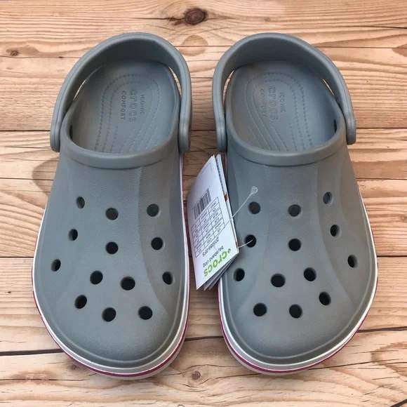 Жіночі Crocs Bayaband Clog Light Grey/Candy Pink — фото 9