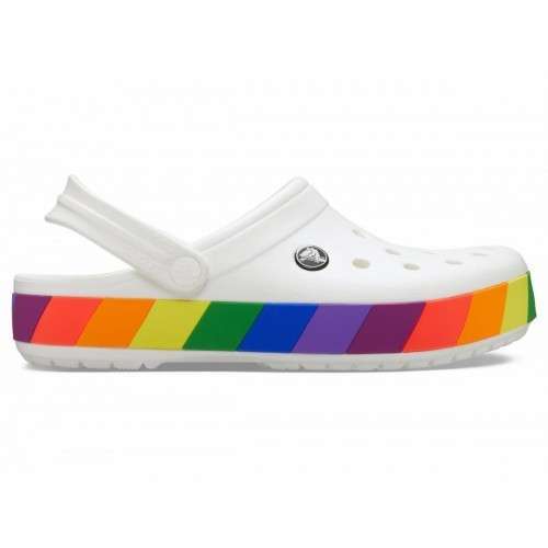 Жіночі Crocs Crocband Rainbow Block Clog White — фото 11