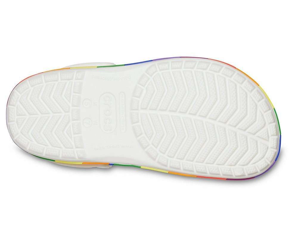 Жіночі Crocs Crocband Rainbow Block Clog White — фото 8